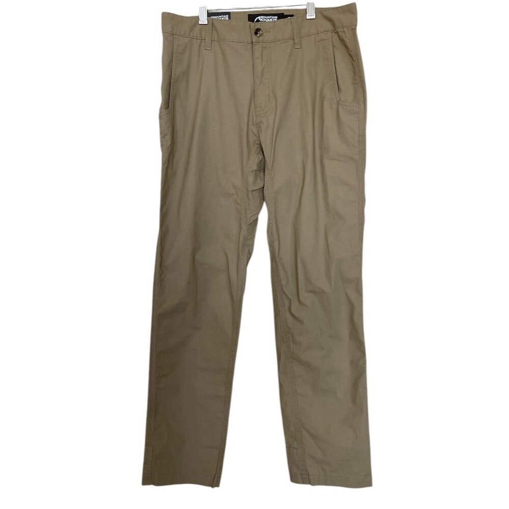 MOUNTAIN KHAKIS Pants Mens Stretch Poplin Pant 30x30 Retro‎ Khaki